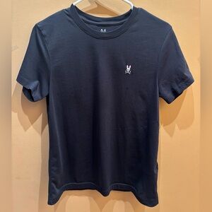 Psycho Bunny Black Classic Crew Neck Cotton Tee Size 3 XS